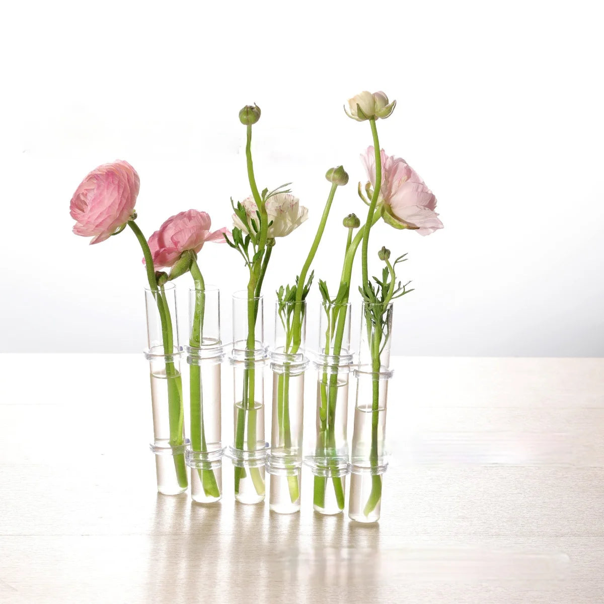 Clear Glass Vase Tubes Set Hanging Flower Holder Plant Container  Flower Vases for Homes Room Decor