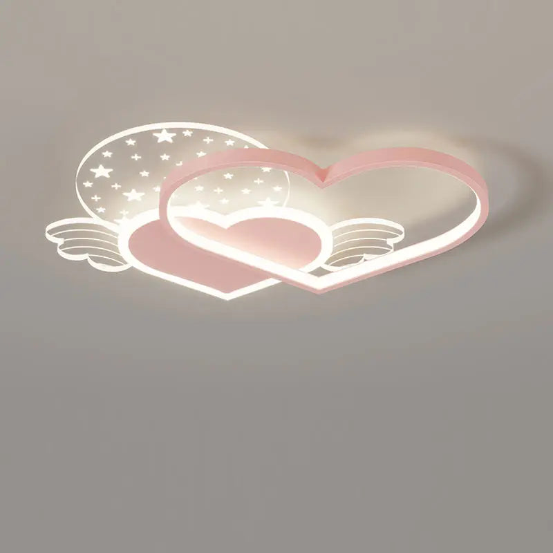 Dimming Light Led Light Children's Bedroom Ceiling Light Metal Children's Room Modern Love Living Room Cartoon Celing Lamps