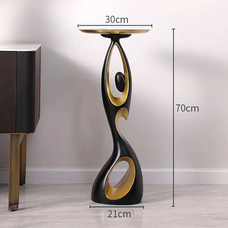 Creative Home Decor Art Abstract Sofa Side Table Light Luxury Living Room Porch Decoration Corner Table Designer Furniture