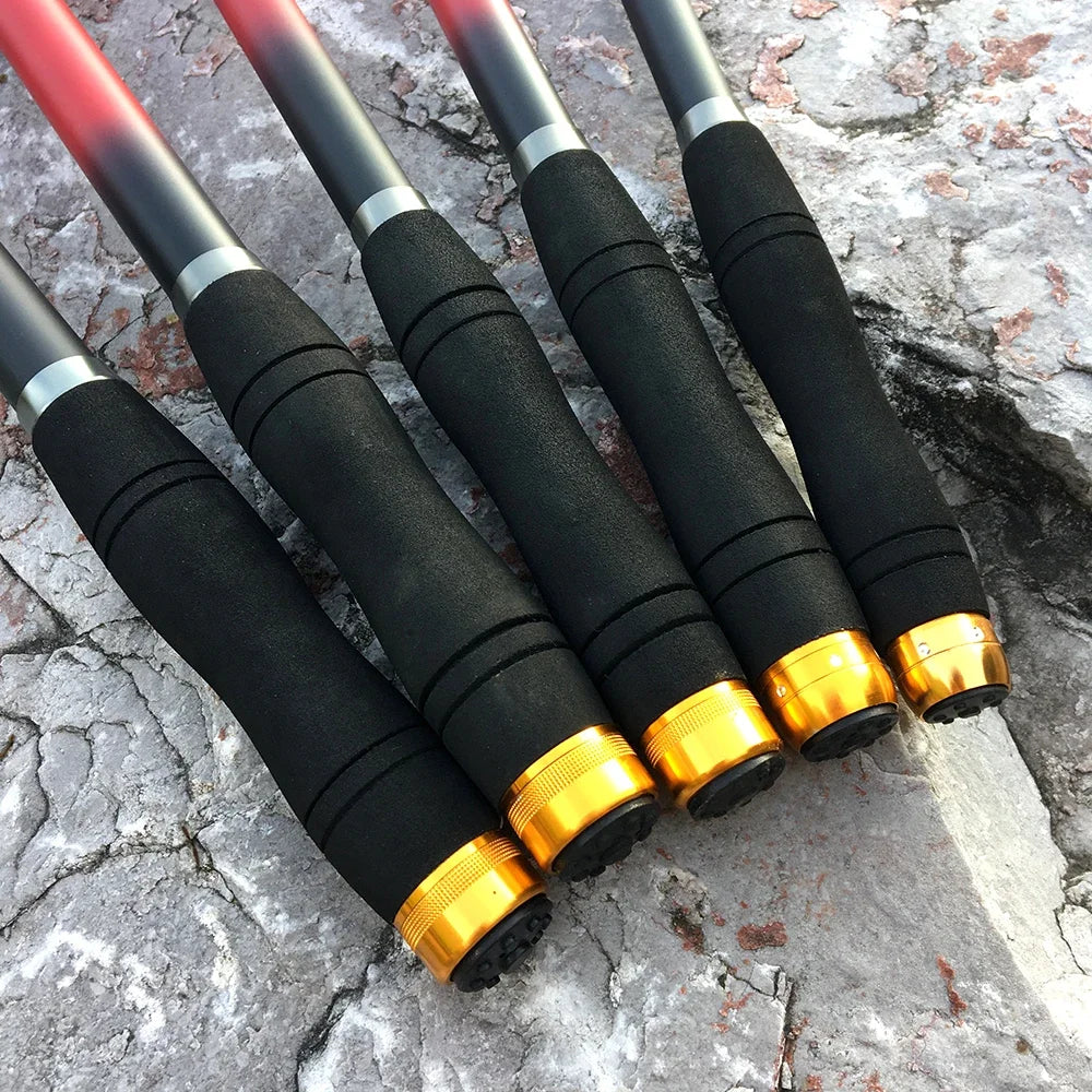 GHOTDA Carbon Fiber 2.1M 2.4M 2.7M 3.0M 3.6M Telescopic Fishing Rod Carp Feeder Fishing Pole