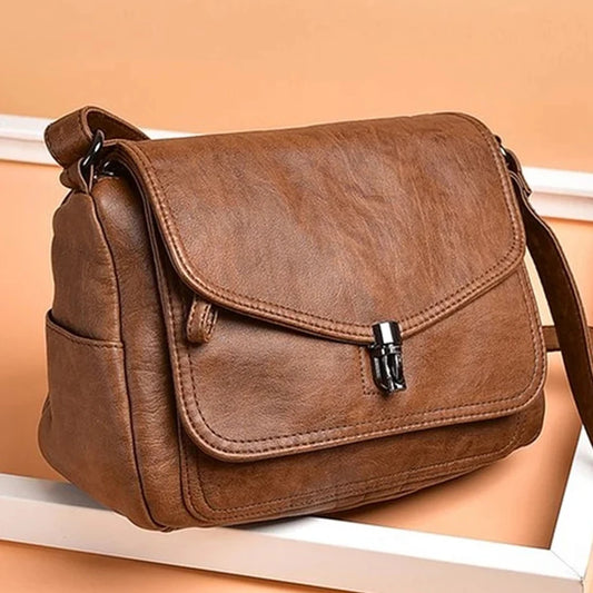 Vintage Soft Leather Women Shoulder Bags Luxury Handbags Women Bags Designer Small Crossbody Bags for Women 2021 Messenger Bag