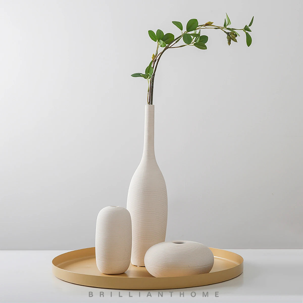 White Art Ceramic Flower Vase decoration home decor accessories for living room Nordic Classic Dining Room Porcelain tall Vases