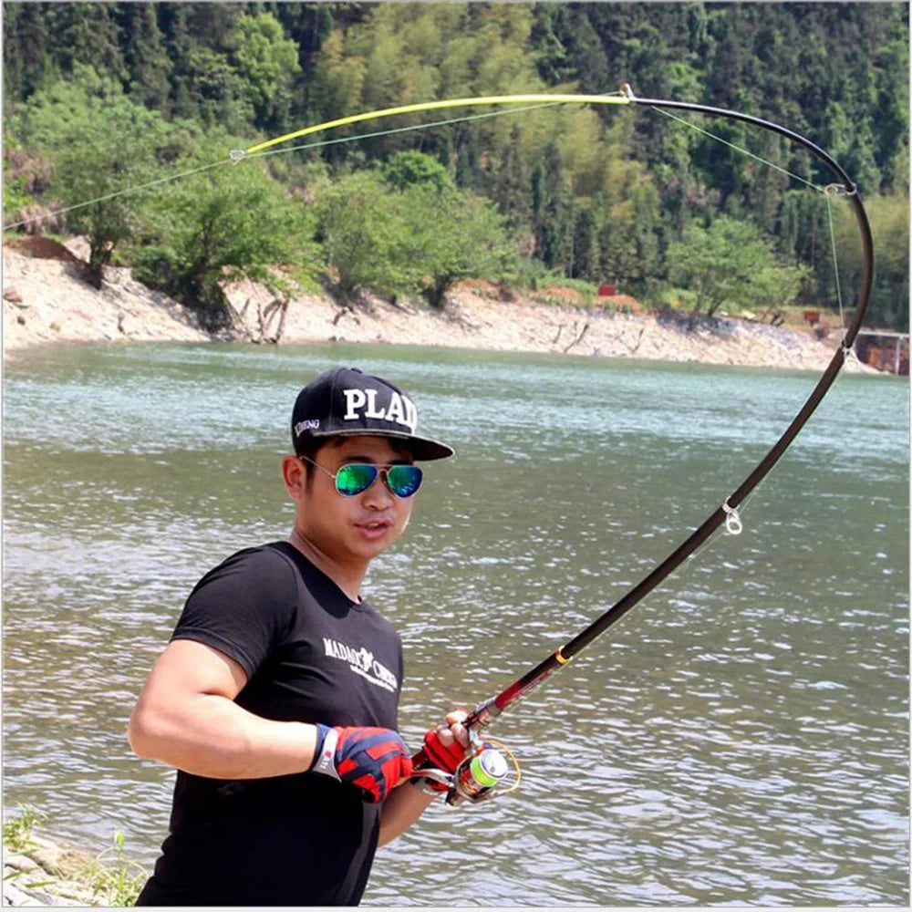 GHOTDA Carbon Fiber 2.1M 2.4M 2.7M 3.0M 3.6M Telescopic Fishing Rod Carp Feeder Fishing Pole