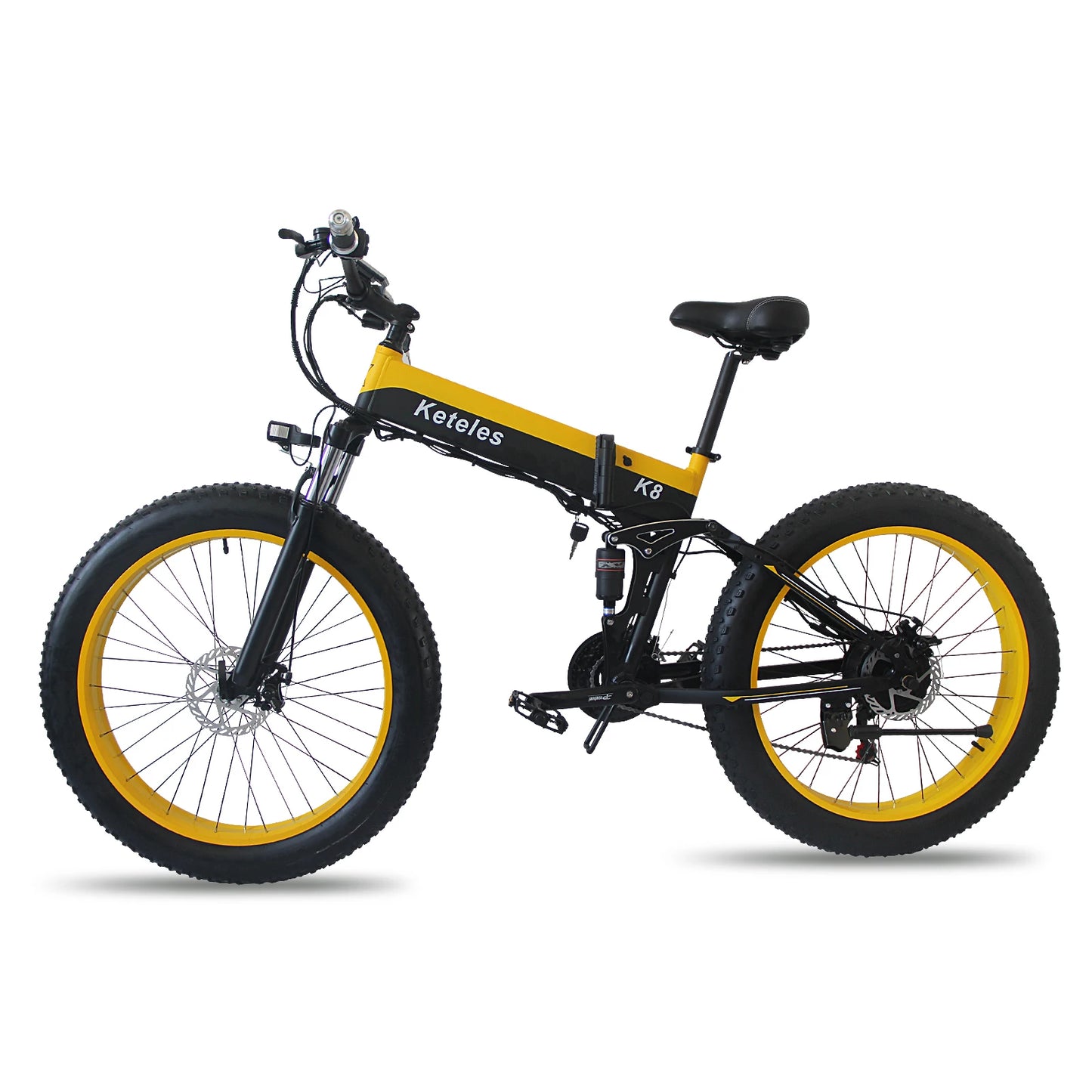 1000W 15AH EU Stock E-Bike Free Shipping 26 inch Fat Tire Folding E-Bike EU Warehouse Foldable Electric Bike