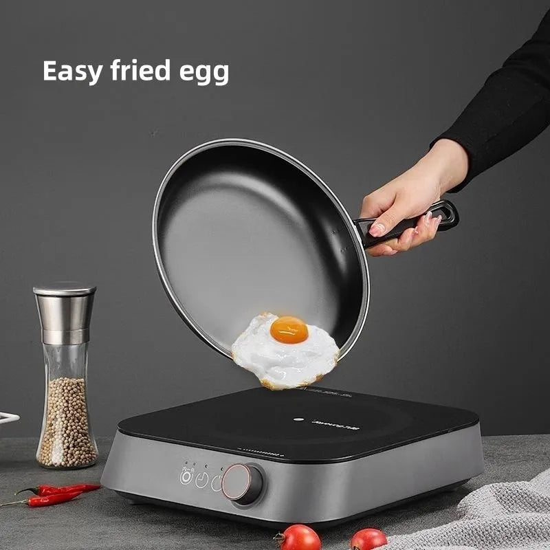 20/25/30cm Frying Pan Cooking Pot Non Stick with Heat Resistant Riveted Handle Large Egg Frying Pan for Gas &amp Induction Hob