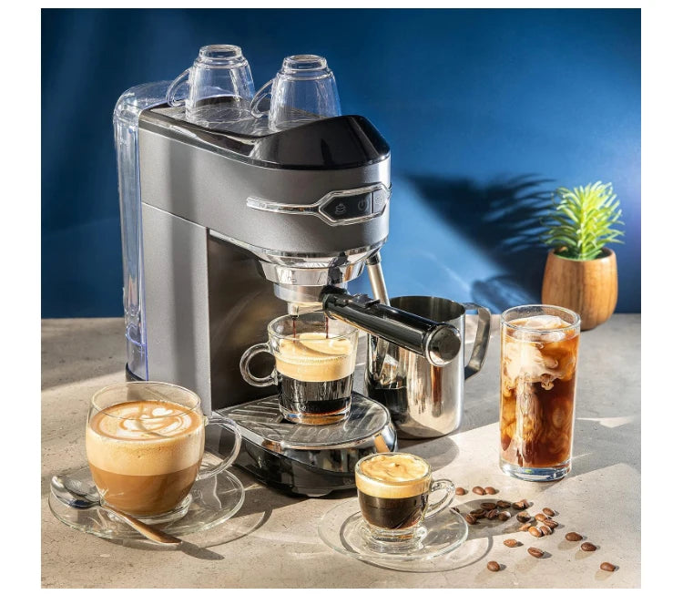 Espresso Maker,15 Bar Espresso Machine With Milk Frother, Fast Heating Automatic Espresso Machine, 1450W Coffee Maker