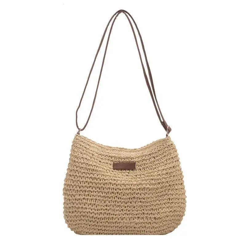 Straw Knitted Purses and Handbags Women Shoulder Bags Straw Woven Side Bag for Ladies Woman Handbag Beach Bag