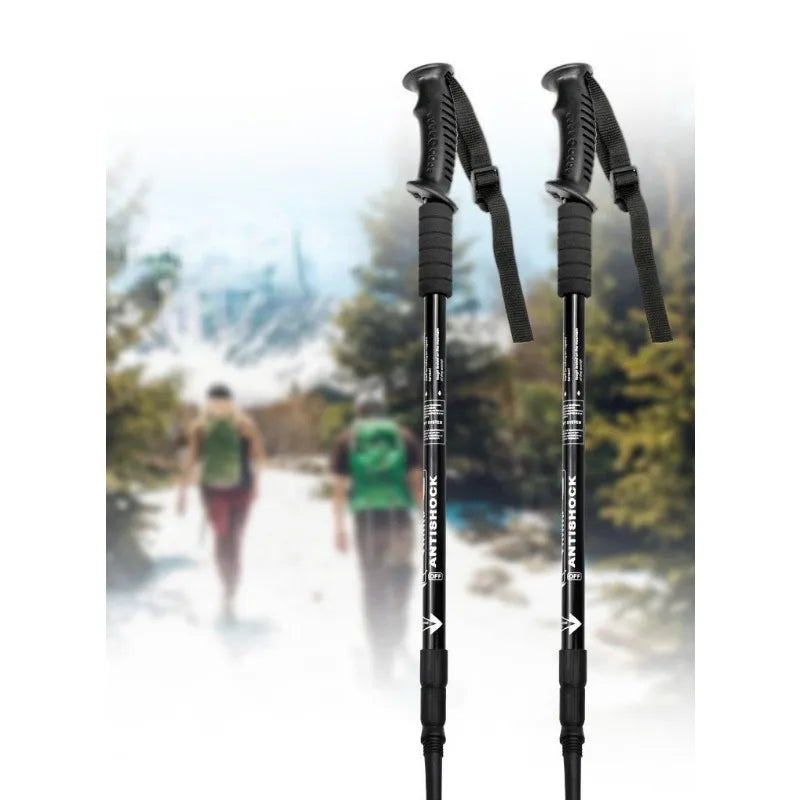 Trekking Poles Ultralight Adjustable Non-slip Nordic Walking Sticks Adult Hiking Canes Telescopic