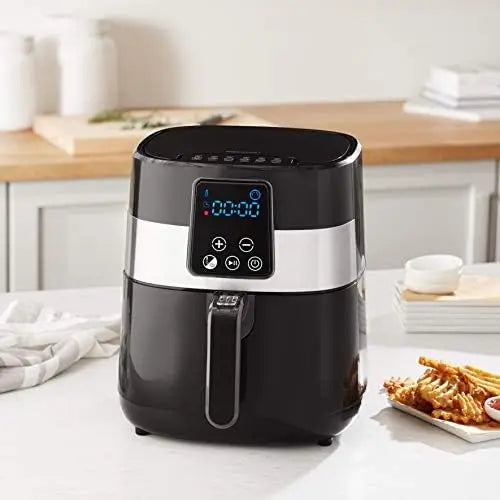 3.2 Quart Compact Multi Functional Digital Air Fryer, Black Mini deep fryer Deep fryer Airfryers