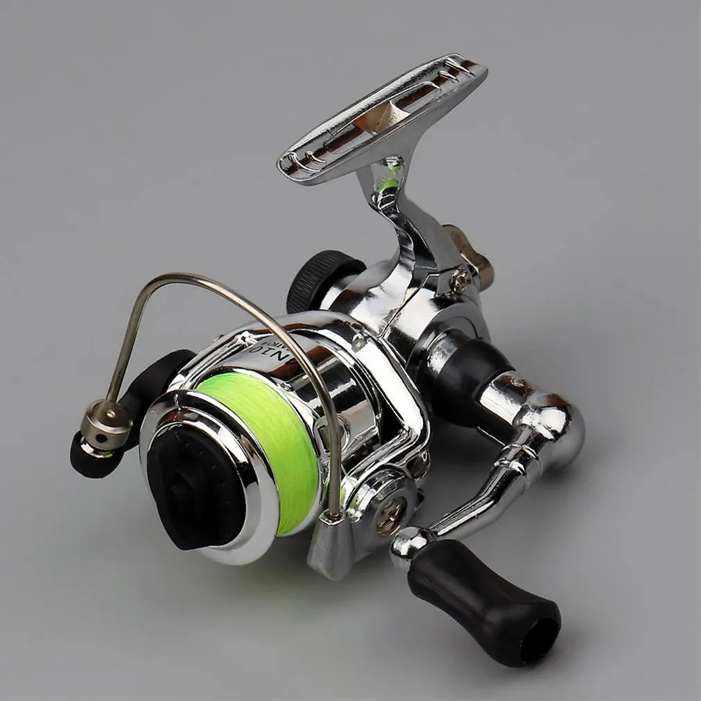 Mini 100 Spinning Carp Fishing Reel Baitcasting Wheel 4.3:1 Small Winter Ice Fishing Reels Metal Body Max Drag Power 5KG