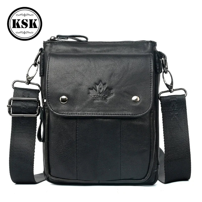 Men's Shoulder Bag Genuine Leather Bag Messenger Bags For Men 2019 Fashion Flap High Quality Luxury Shoulder Crossbody Bags