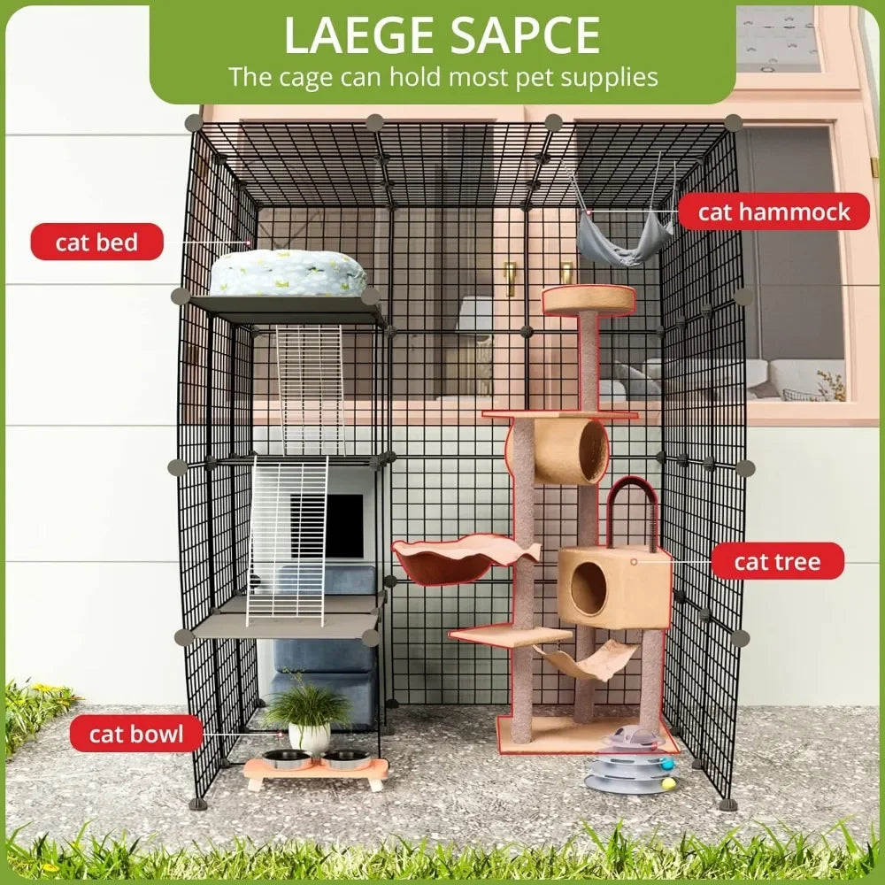 Transport for Cats Products DIY Kennels Crate Large Exercise Place Ideal for 1-4 Cats Freight Free Dog Accessories Hamster Cage