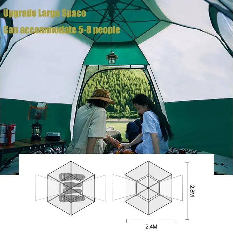 3-4 persons luxury family extra large Folding Automatic Waterproof outdoor camping tent