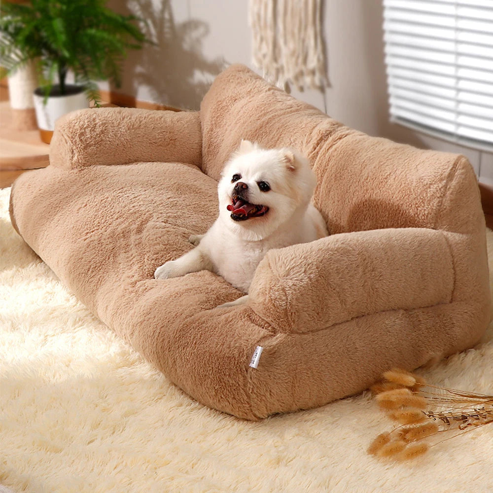 Cat Bed Sofa Winter Warm Cat Nest Sofa Beds Pet Deep Sleeping Bed For Small Medium Dogs Comfortable Plush Puppy Bed Pet Supplies