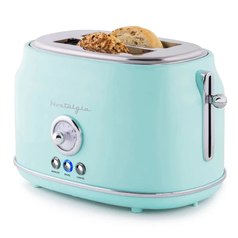 Classic Retro 4-Slice Toaster, Aqua  breakfast  bread machine  bread maker machine