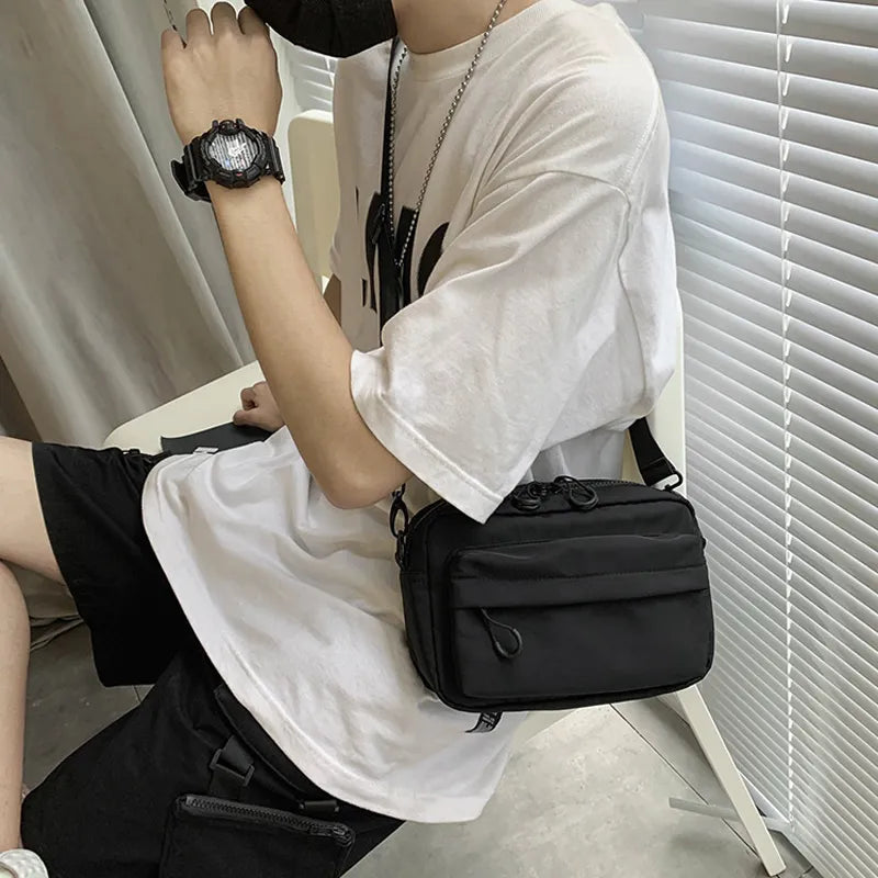 New Unisex Messenger Bag Travel Waist Bag Men's Chest Bag Backpack Casual Men's Shoulder Messenger Bag Nylon Phone Bag Purse