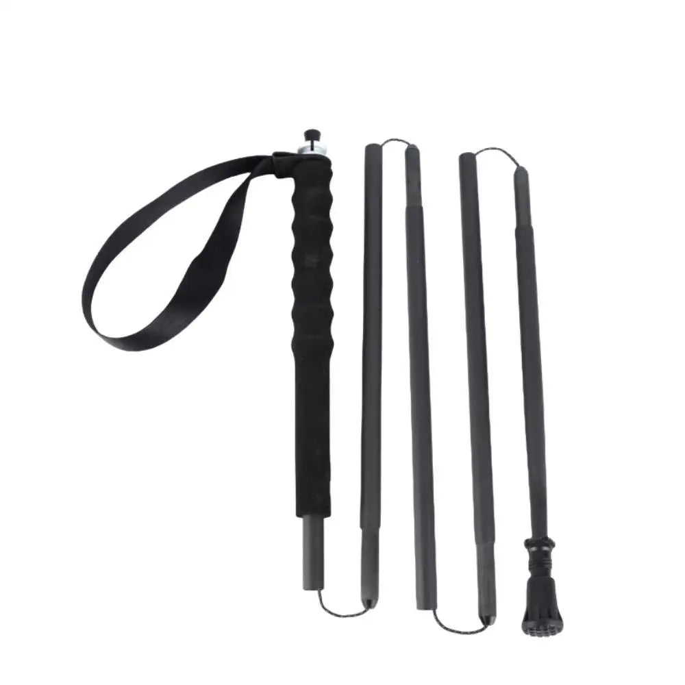 2023 New Carbon Fiber Trekking Pole 5-Section Trekking Pole Carbon Ultralight Portable Camping Trip Folding Trekking Pole