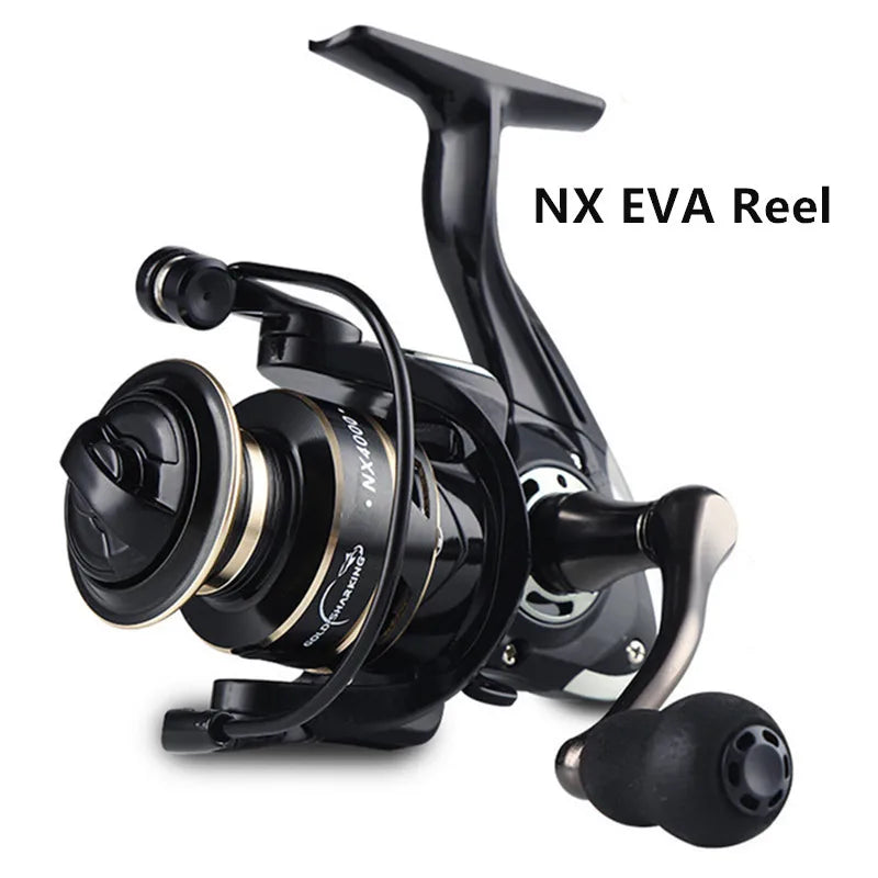 New Spinning reels 12KG Max Drag Carrete de pesca 5.2:1 Metal Stainless Steel Fishing Reel Saltwater Reel for Fishing