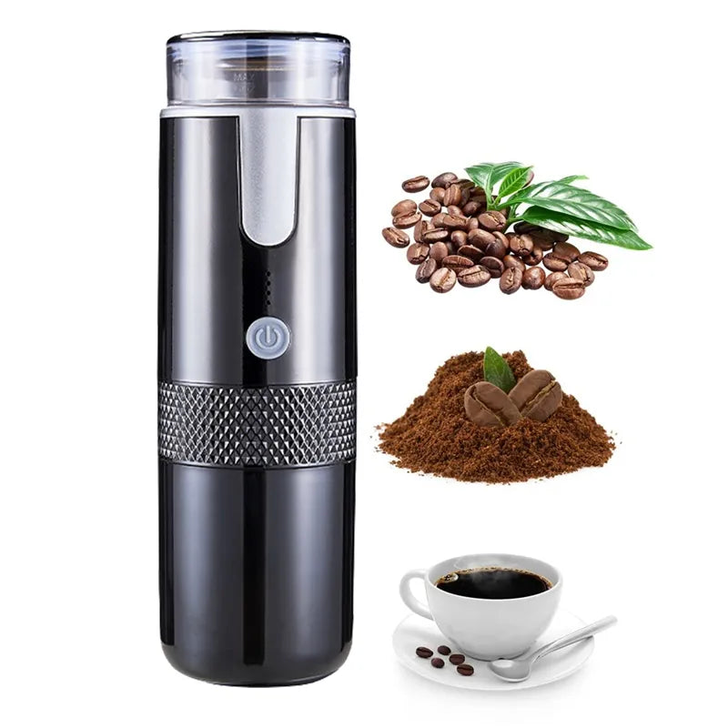 Electronic Coffee Maker Rechargeable Espresso Machine Portable Car Coffee Make Ground Coffee & Espresso Travel Camping