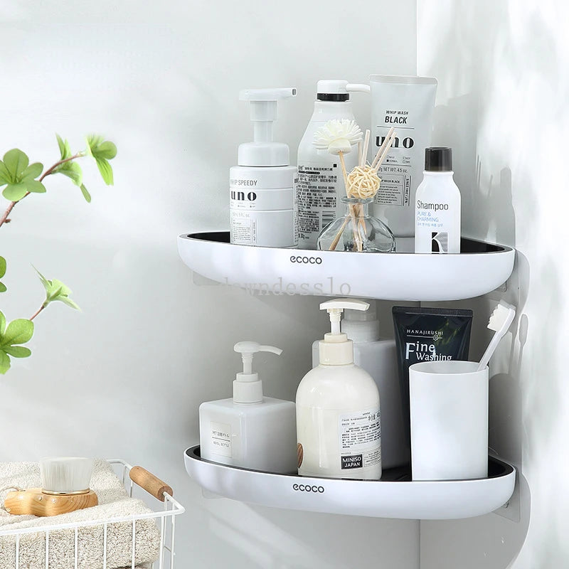 Bathroom Storage Shelf Shower Snap Up Corner Shelf Shampoo Holder Basket Shelf Wall Shelves for Shelving Kitchen