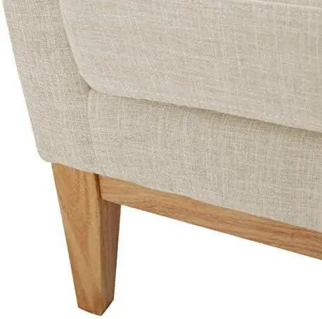 Fabric Accent Chair, Beige 27.5D x 28.5W x 36.5H in