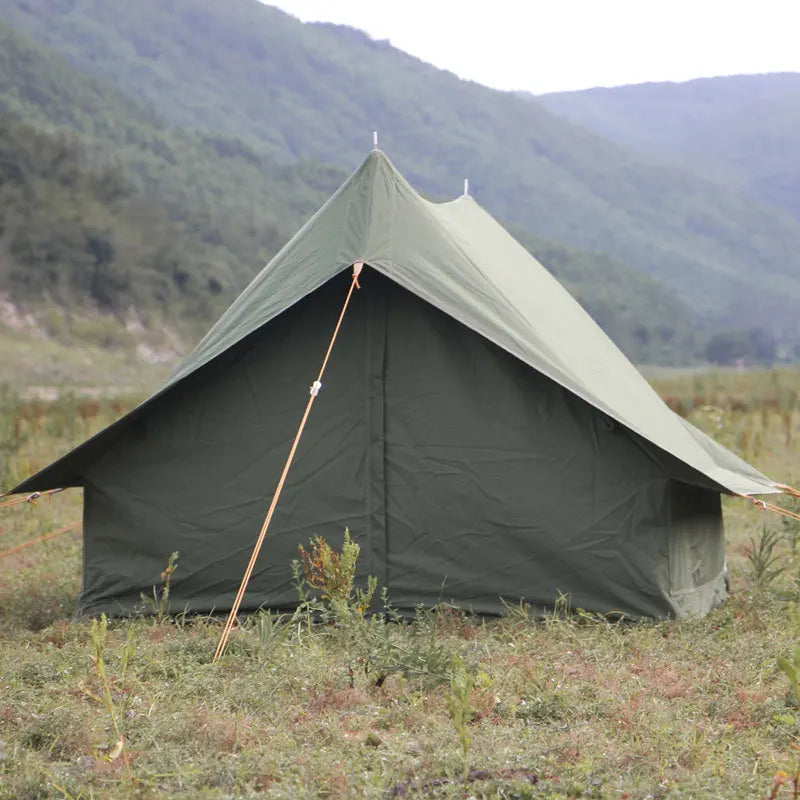 Outdoor Luxury Tent Nordic Vintage T/C Technology Cotton White Bear Cabin Small Room with Aluminum Pole Waterproof Glaming Tour