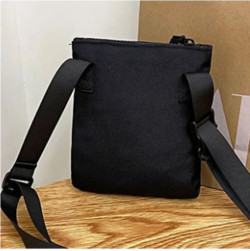 New Men's Bag Trendy 2022 Japanese Style Waterproof Small Bag Oxford Cloth Black Verticle Casual Shoulder Messenger Phone Bag fo