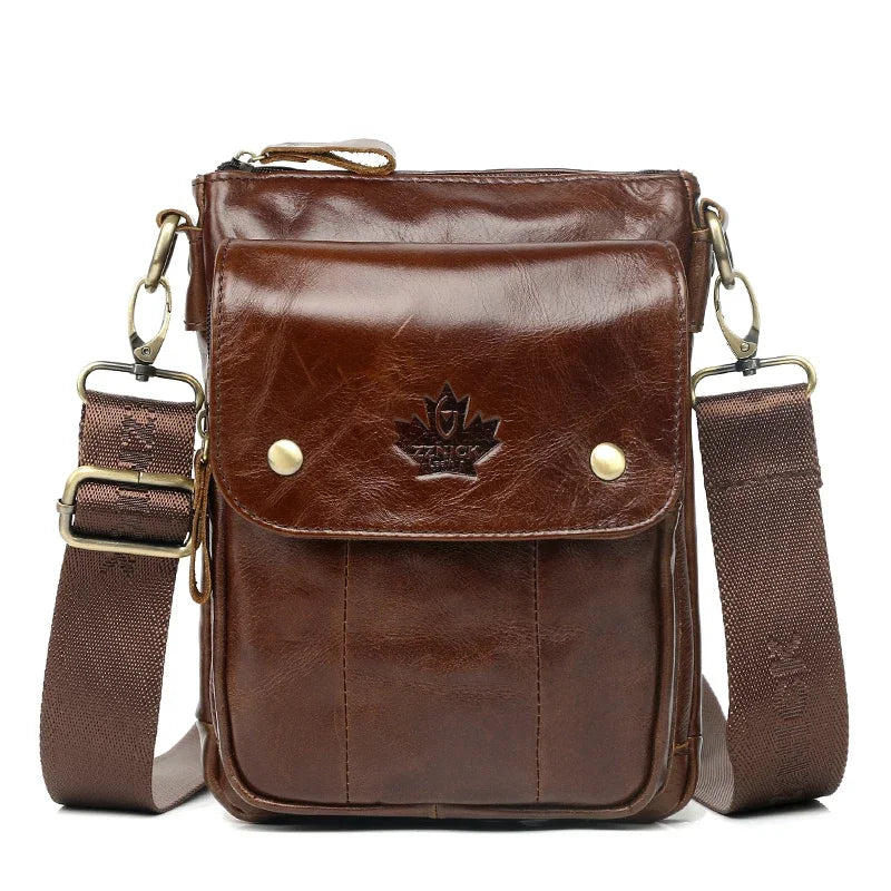 Men's Shoulder Bag Genuine Leather Bag Messenger Bags For Men 2019 Fashion Flap High Quality Luxury Shoulder Crossbody Bags