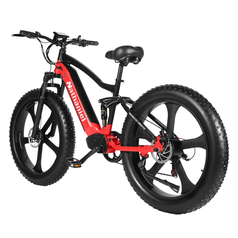 26'' Electric Snow Bike 1000W Brushless Motor Fat Bike Outdoor Travel Power Assisted Bicycle Men's Women's City ebike Cycling