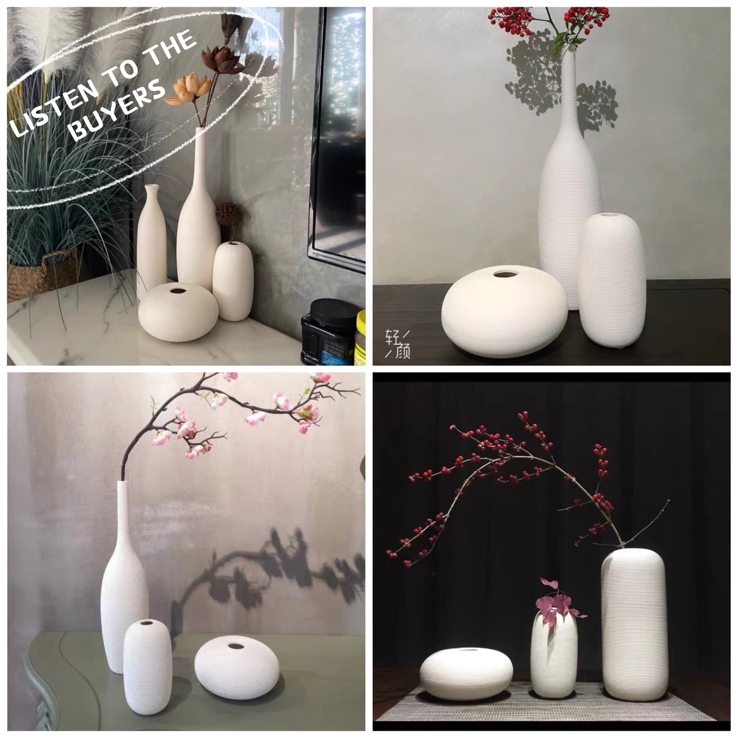 Vase Decoration Household  Ceramic Vase Decorative Vases Modern Living Room Decoration Modern Home Decor Vases for Flowers