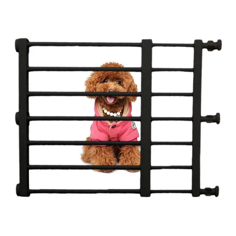 Pet Gates For Dogs Puppy No Drilling Stretchable Fence Small Medium Dogs Bedroom Barrier For Home Titanium Steel Freestanding