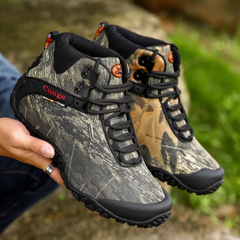 Outdoor Men's Waterproof Hiking Boots Camping Boots Wear Resistant Hiking Shoes Mountain Climbing Trekking Boots Top Quality