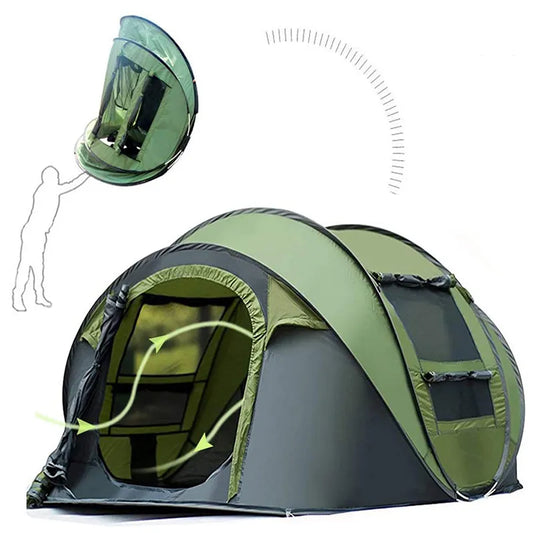 1-4 Person Outdoor Automatic Camping Tent Beach Tent for Outdoor Waterproof Beach Tent Camping Tent Travel