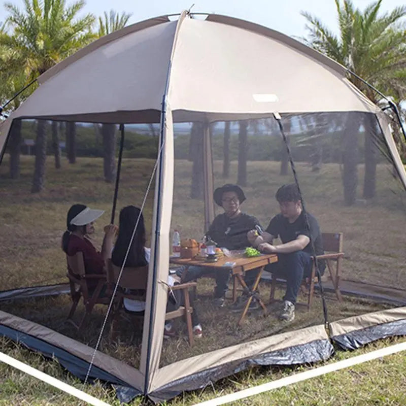 6-8 Person Outdoor Camping Tent Mosquito Net Canopy Tent Anti-insects Net With Zipper Garden Waterproof Pop-up Mesh Fishing Tent