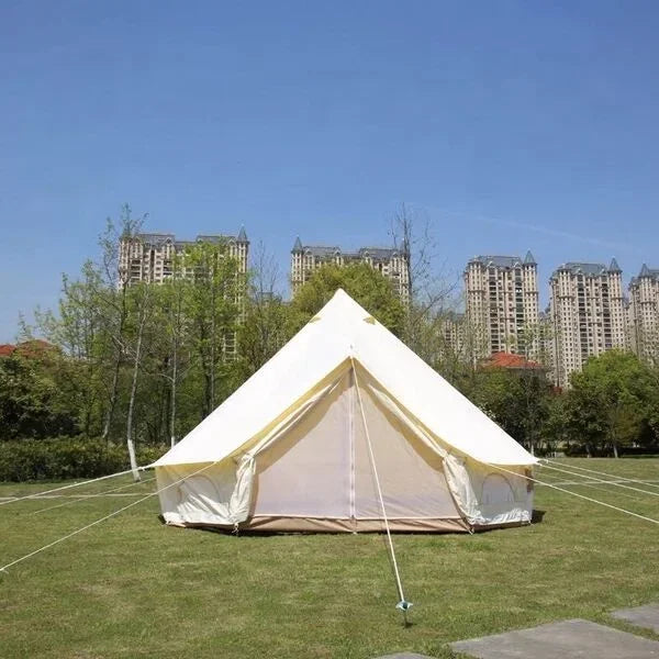 Waterproof glamping outdoor luxury 3m 4m 5m 6m 7m sale yurt winter oxford teepee oxford sale 100% cotton Canvas bell tent