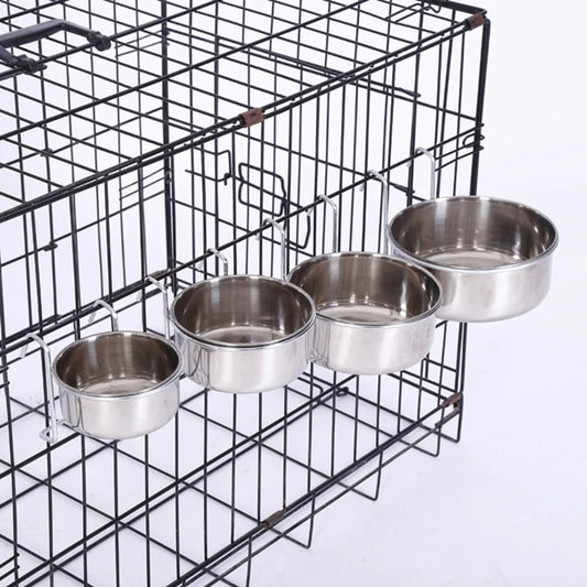 Stainless Steel Hanging Pet Bowls for Dogs & Cats Cage, Kennel, and Crate Feeder Dish for Food and Water Multi Sizes