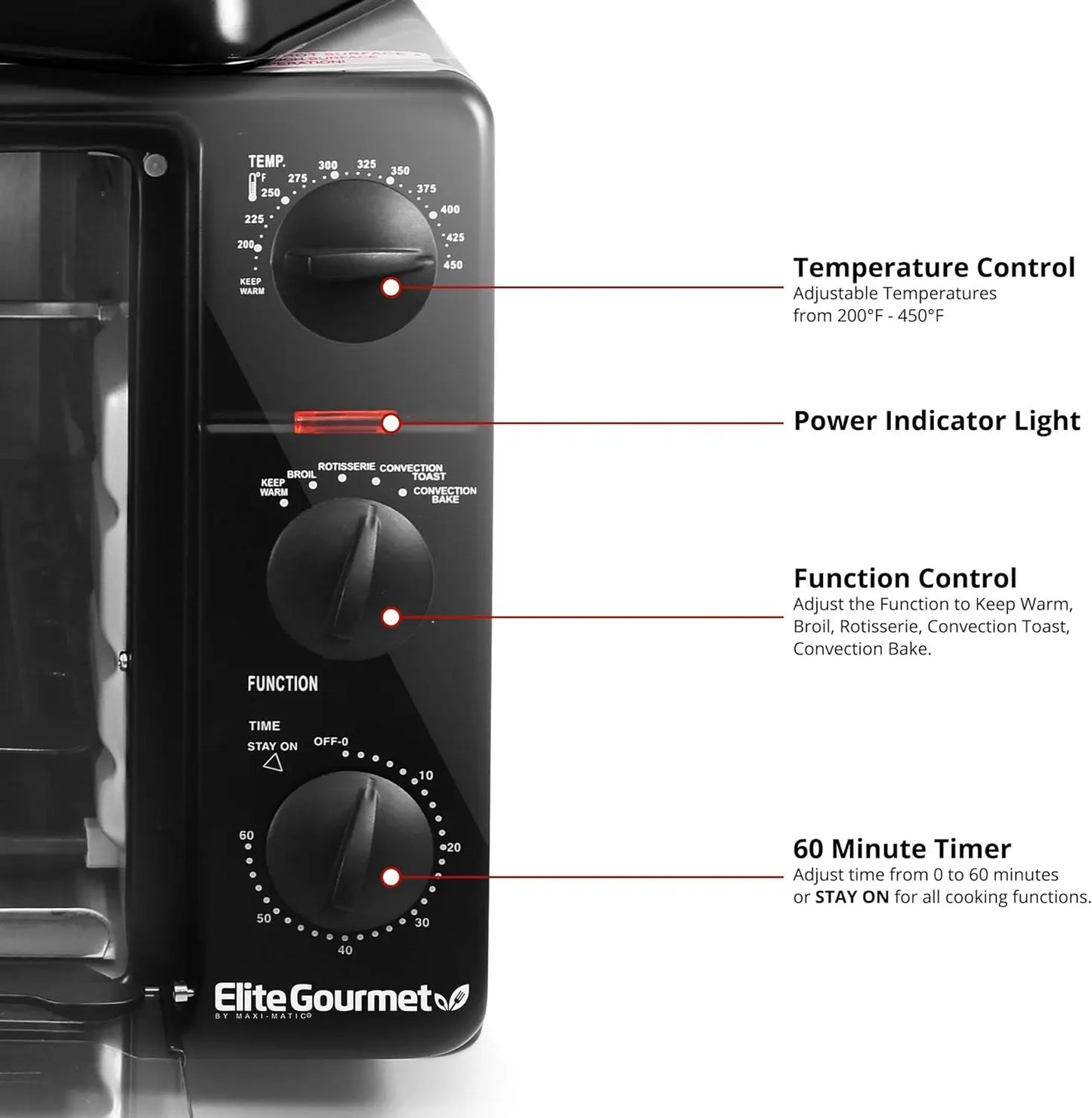 Large Capacity Convection Multifunctional toAster on The Countertop, Oven for Christmas Baking, Toasted Bread and Roasted Turkey