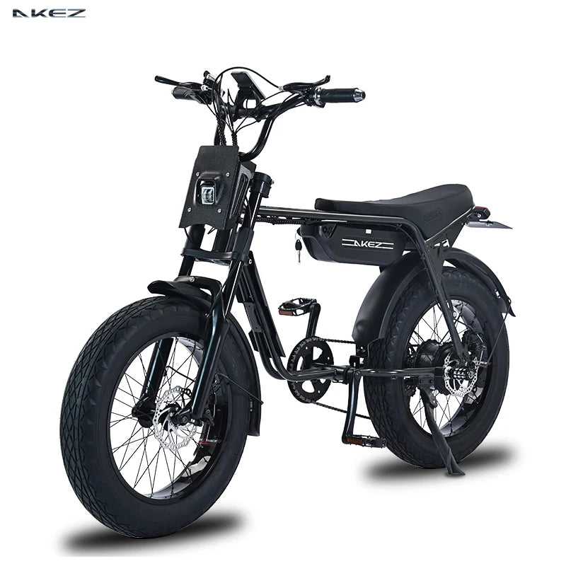 750W Electric Bike for Adults 20Inch 4.0 Fat Tire Off-Road E bike 48V/13Ah Battery Snow Beach Mountain Bike for Outdoor Cycling