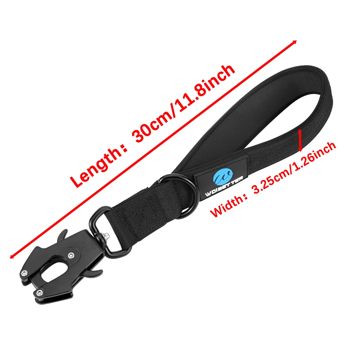 Nylon Traffic Lead For Large Dogs Military Leash Short Walking Rope Durable Metal Buckle Car Safety Belt Pet Puppy Accessories