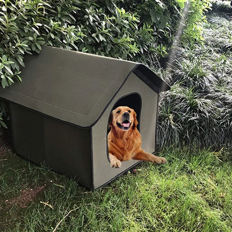 Waterproof Cat House Removable  Dog Cage   Foldable Dog Bed  Outdoor Enclosed Warm Dog Kennel  House for Dogs Cats  Pet Supplies